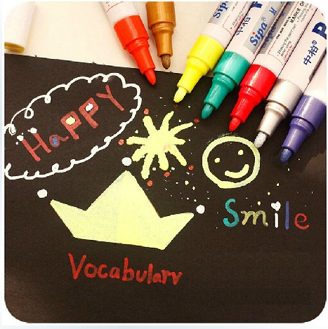 100% mid-Berber DIY handmade album Shadow album Thin Tools Paint Notes Pen Graffiti Pen Black Card