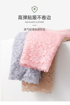 Hongya ladies high waist lace underwear belly bag hip cotton antibacterial crotch summer simple no trace Ice Silk breifs
