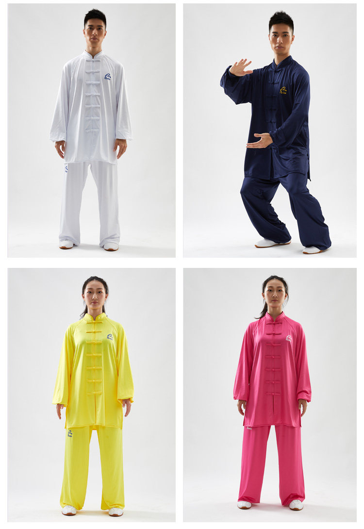 форма для Тай-Чи 运丰高端吸湿排汗千羽丝太极服女夏季训练表演服男武术练功晨练服 Realax