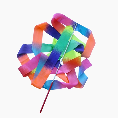 6 -метровая художественная гимнастическая полоса лента танцевальная лента детская реквизита для взрослого студенческого квадратного танцевальной шелковой ленты