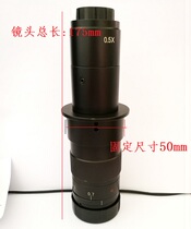New old optical plant 10A Single-cylinder lens Video Microscope 0-7-4 5X Zoom CCD Camera without chromatic aberration