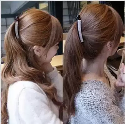 South Korea imported headdress full diamond size twist clip rhinestone crystal ponytail Banana clip hairpin clip ponytail clip