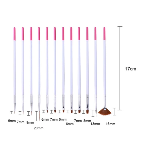 Ручки для рисования, лайнер для маникюра со шнуром, окрашенная пигментированная кисть, DIY