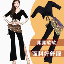 2021 new spring and summer autumn beginner belly dance performance set Oriental dance costume practice uniform female adult