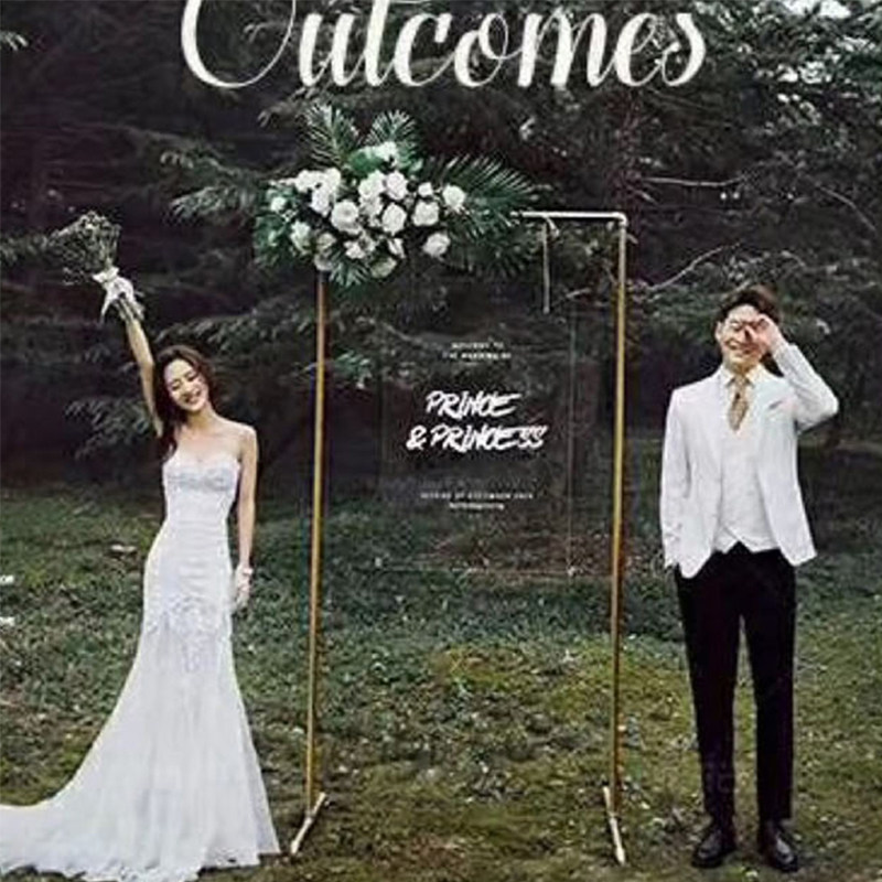 Photo Gallery Brigade shoot wedding props gold shelf creative Mori system exterior shooting acrylic transparent letter board ornaments