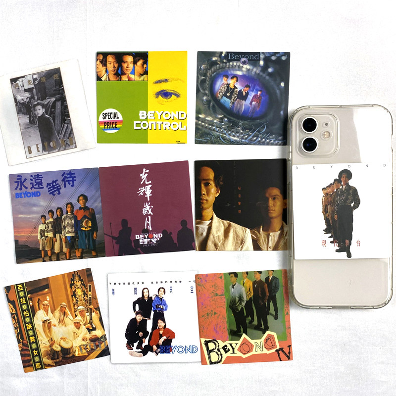 Beyond Huang Jiazhu CD Record Cover Sticker Retroid Nostalgia Band Remembering Hong Kong Singer after 890