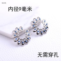 Human puncture jewelry Nipple ring Nipple nail Hypoallergenic diamond set without perforation Breast ring Hole-free breast nail jewelry