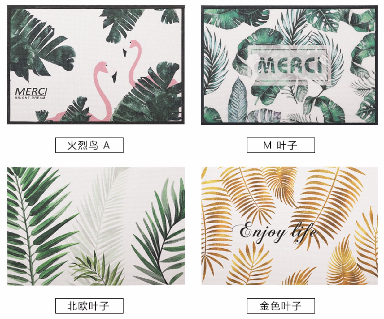 nhà máy Bắc Âu Flamingos lanh đồng bằng cách Teslin PVC và bảo vệ môi trường không trượt thảm bảng không thấm nước mat đế lót ly - Khăn trải bàn khăn trải bàn phòng khách
