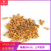 YFS Fangsheng 12 9 semi-round head countersunk head hexagon screw M3 * 6 M3 * 8 M3 * 10 M3 * 12 Gold Black