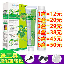 Phoenix flower hair dye Barber shop for men and women plant white hair baking cream Double oxygen milk Hair salon hair dye cream