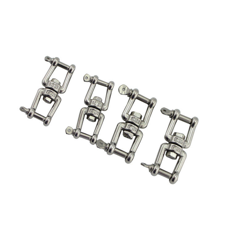 RICHWITS 304 stainless steel rotating ring fork fork swivel ring metal connecting ring chain Buckle