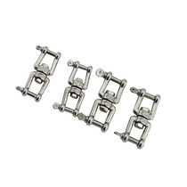 RICHWITS 304 stainless steel rotating ring fork fork swivel ring metal connecting ring chain Buckle