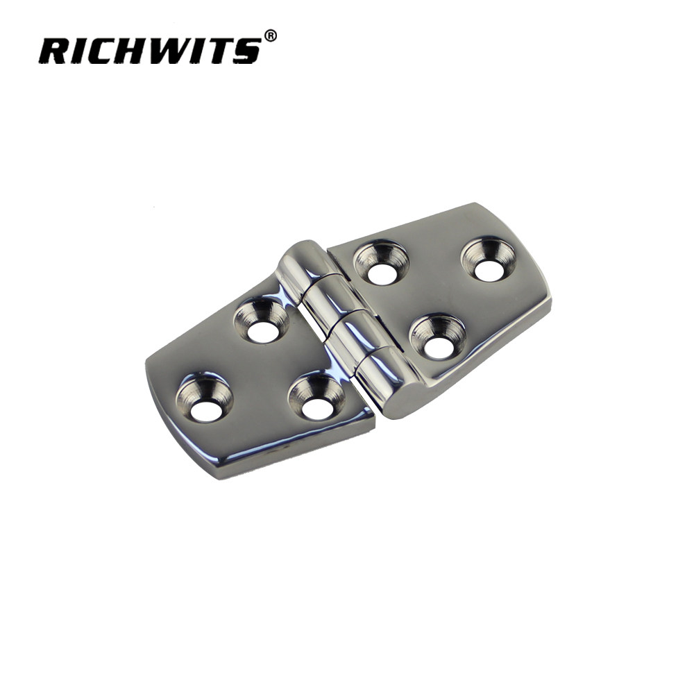 Stainless steel 316 Six-hole Ladder Coupling High Precision Flat Hinge Mirror Page Butt Hinge