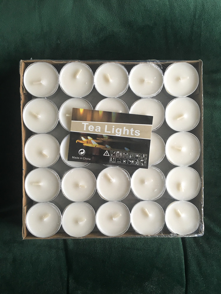 MOMOS moot classic European style smokeless and tasteless white long pole cup candle