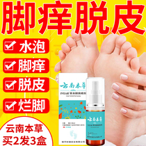 Yunnan Materia Medica Foot Cooling Spray Foot Itching Peeling Blister Type Antipruritic Rotten Feet Foot Smelly Herbs Available for Pregnant Women and Children