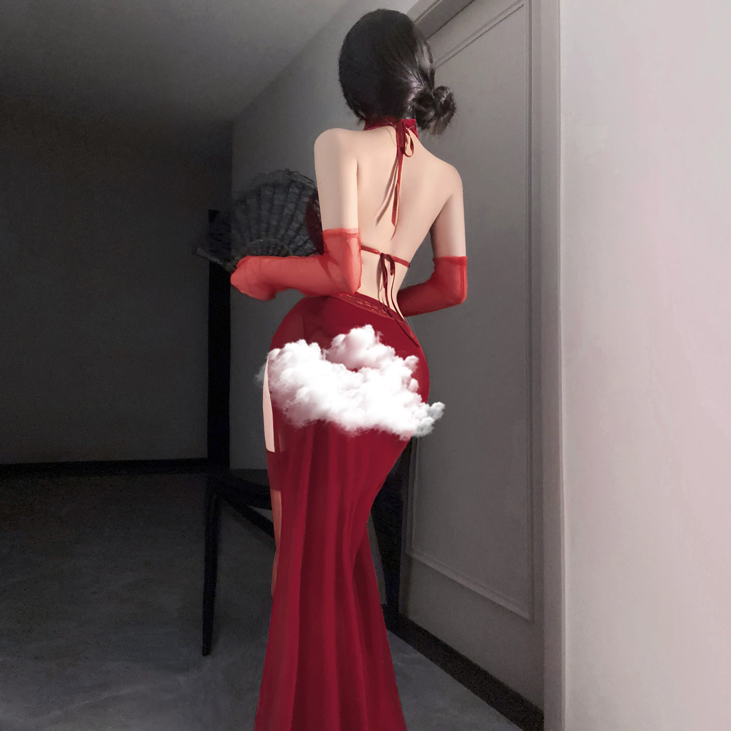 Платье-юбка из сетки с воротом-херз Rosemary (rosemary halterneck mesh skirt), женская группа танца одежды костюмы для выступлений длинная юбка