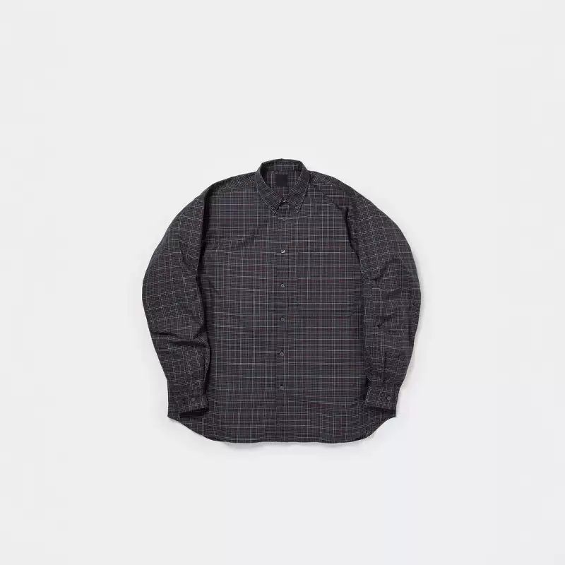 DAIWA PIER39 25AW シャツ DAIWA PIER39 TECH BUTTON DOWN SHIRT L/S 25AW格纹牛津长袖衬衫-淘宝