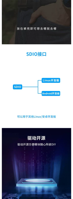 [On-point Atomic] Mô-đun WIFI SDIO SDIO chính hãng ban đầu Ban phát triển Linux chuyên dụng ATK-RTL8189