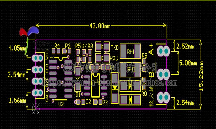 [Uxin Electronics] Chuyển đổi cấp độ cổng nối tiếp TTL sang RS485/485 sang cổng nối tiếp Bộ vi điều khiển mô-đun UART