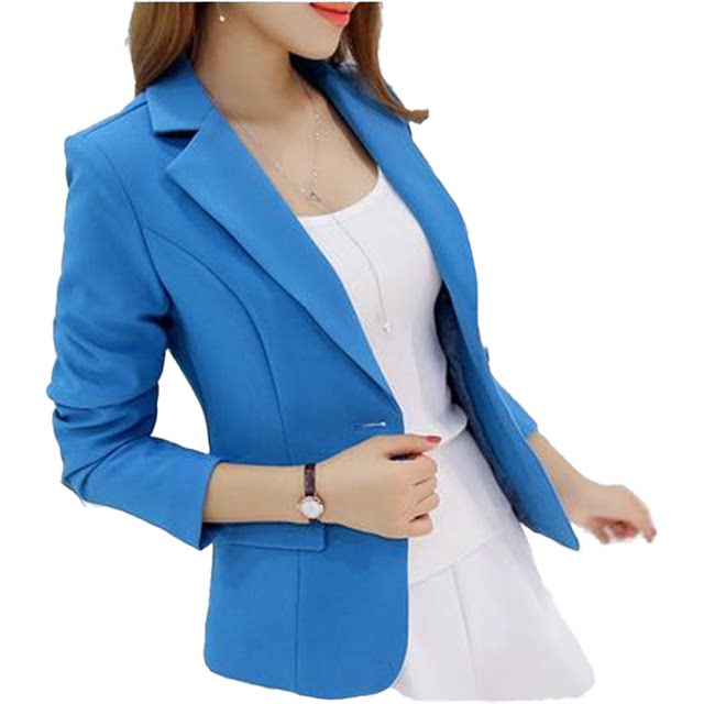 2022 Commuting One Button Regular New Slim Solid Color Short Sleeve Slim Slim Korean Style Women's Small Suit Jacket for Women