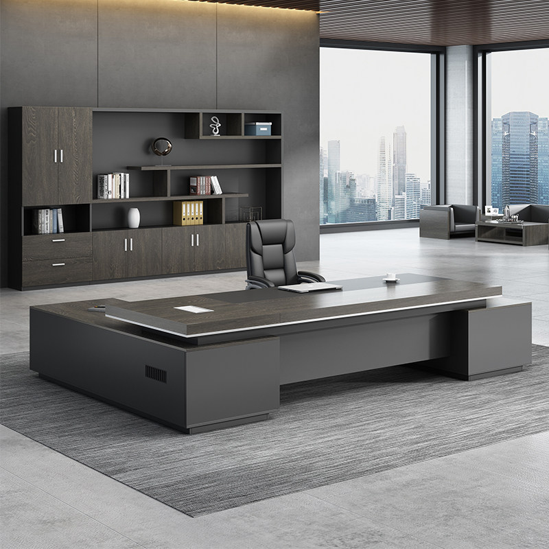 Boss Table Desk Chair Composition Competent Table Manager Table Manager Large Class Bench Double Cabinet President Table Brief Modern Office Furniture