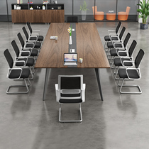 Conference table negotiation table long table simple modern long table workbench industrial wind desk reception table and chair combination