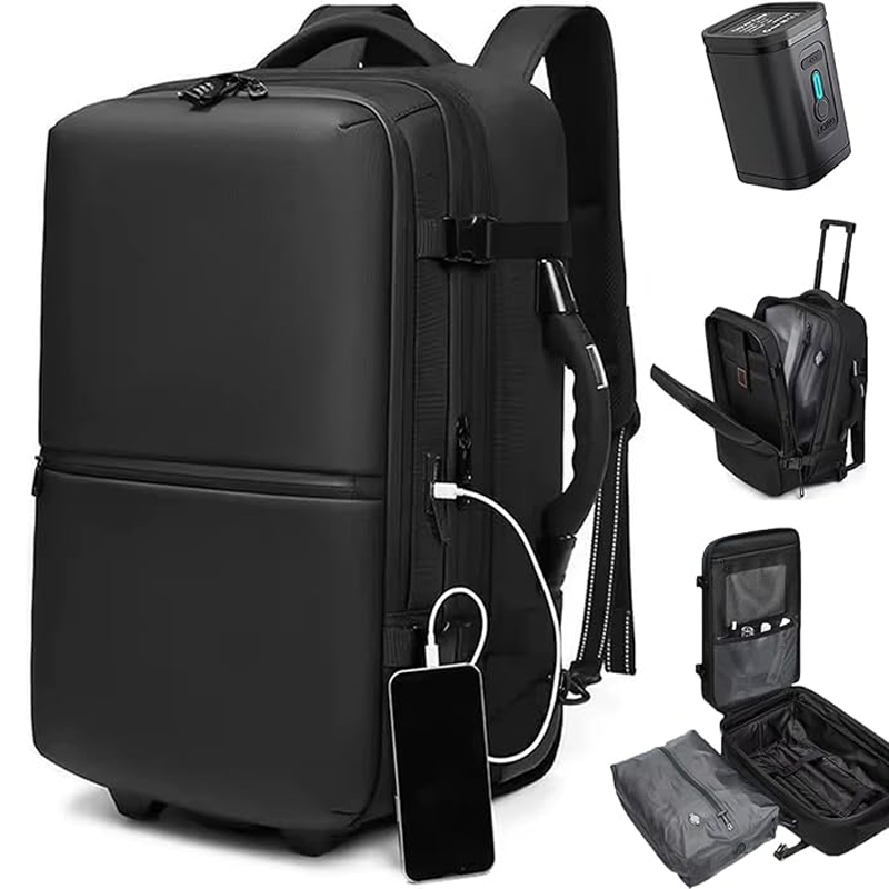 Airback Backpack Vacuum Compression Backpack Invisible Trolley Backpack Business Trip Travel Trolley Case 24inch Airback Backpack Vacuum Compression Backpack Invisible Trolley Backpack Business Trip Travel Trolley Case 24inch