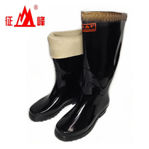 Zhengfeng rubber rain boots high tube mens rain boots canvas non-slip waterproof breathable soft fishing flood boots