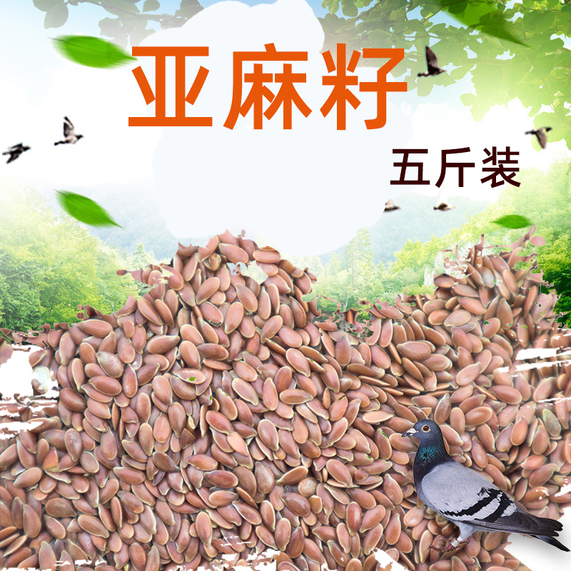 Flax seed Xuanfeng peony tiger skin eclectic Alexander gray parrot pearl bird feed bird food 2500g
