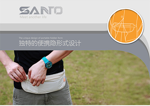 Siêu mỏng du lịch túi chống trộm cá nhân Du lịch bảo mật thẻ ID di động ví vô hình Thể thao đang chạy túi đeo hông mini	