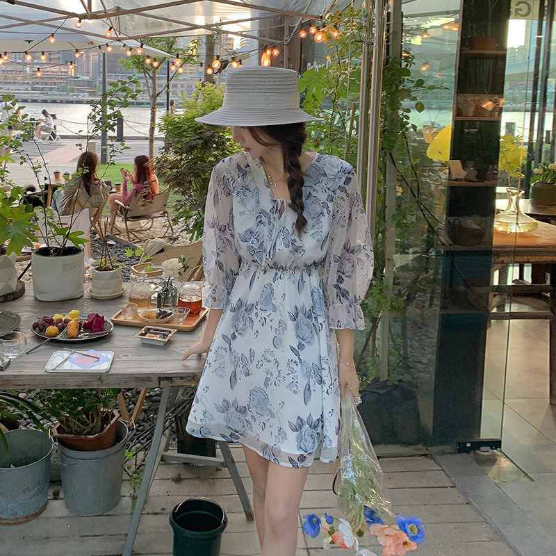 TWO LEMON Summer 2022 Summer Snow Spinner Skirt New French Crush Costume Woman