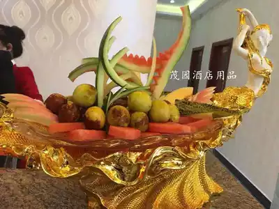 Night Total Beauty fruit plate bar decoration fruit plate KTV table mermaid big fruit plate dining room sassy plate creative