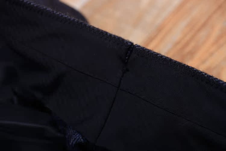 Mùa thu và mùa đông mới vải tweed tweed xương cá phù hợp với quần âu cạp cao quần vải đen