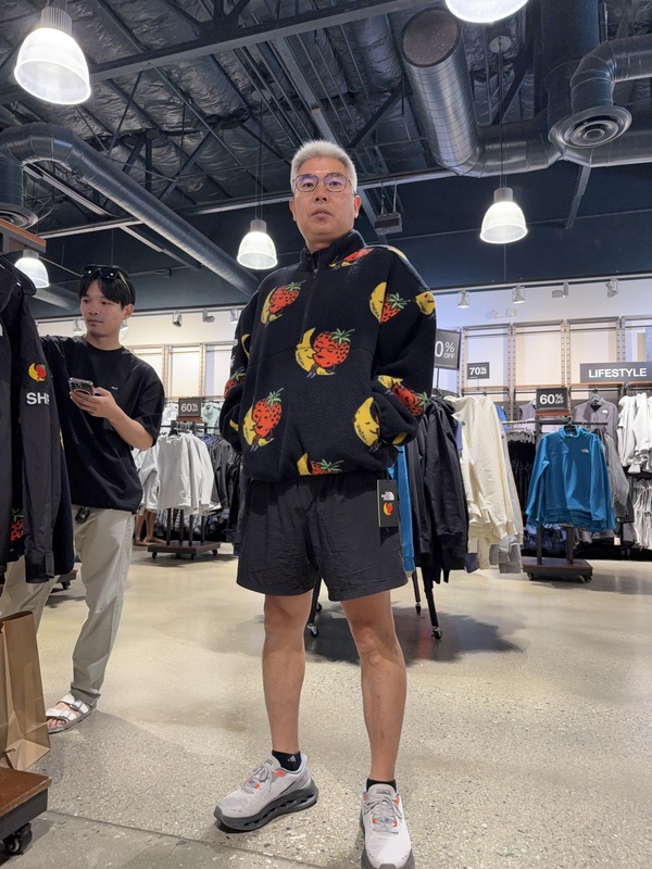 The North Face Tnf X Sky-High-Farm Strawberry Collaboration Half-Zip Fleece Pullover for Men