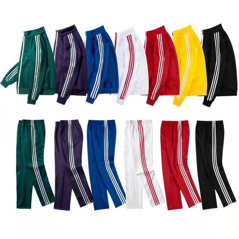 Classic Old-Fashioned School Uniform Three-Stripe Sports Suit, Same Style Jacket for Male and Female Students, Spring and Autumn Junior High and High School Class Uniform Top