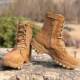 魔改作战靴新式碳板高帮靴子透气防水训作靴户外沙漠靴棕色男战靴