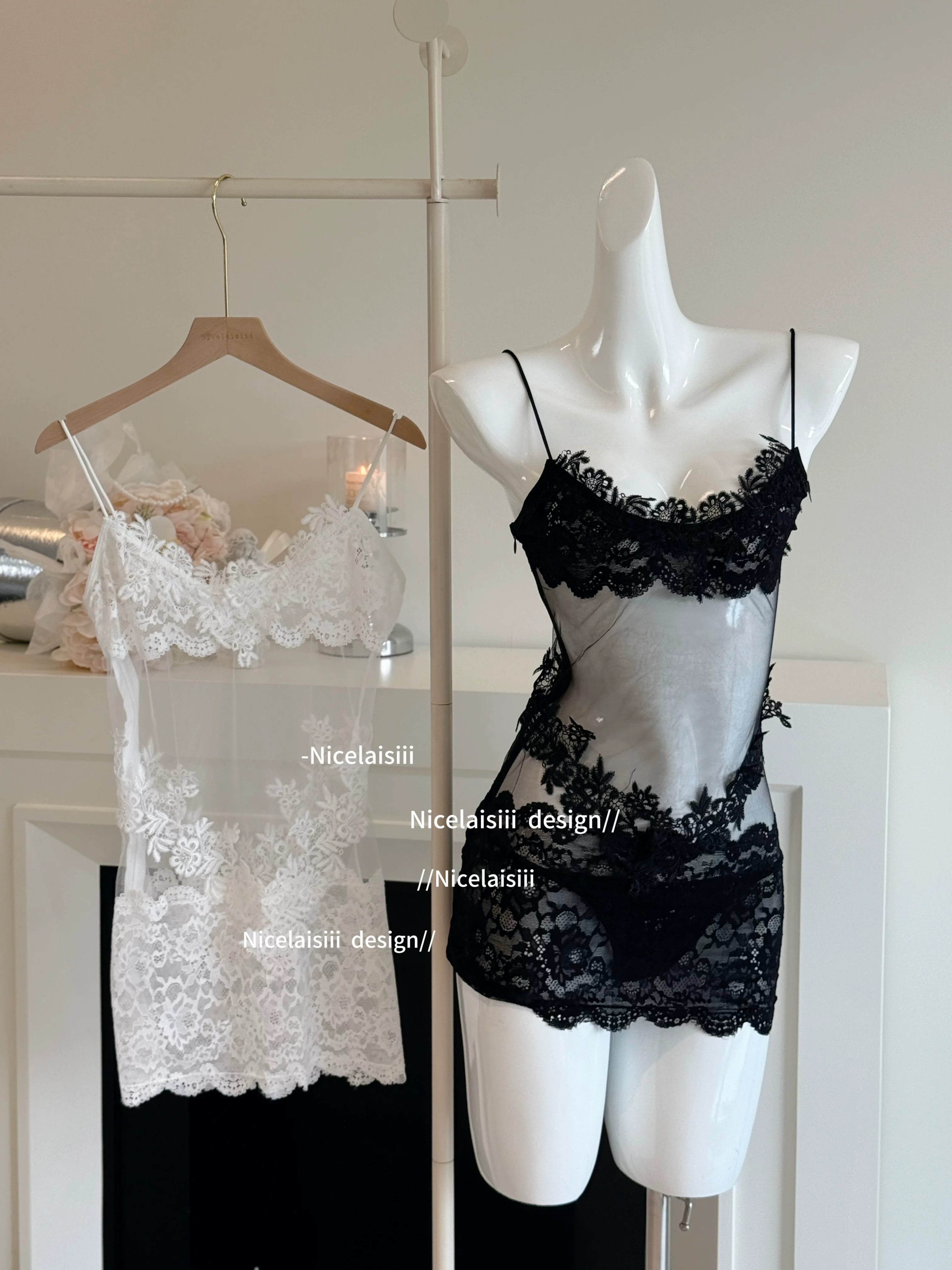 Кружевной sexy pijama, французский стиль, утягивающий эффект