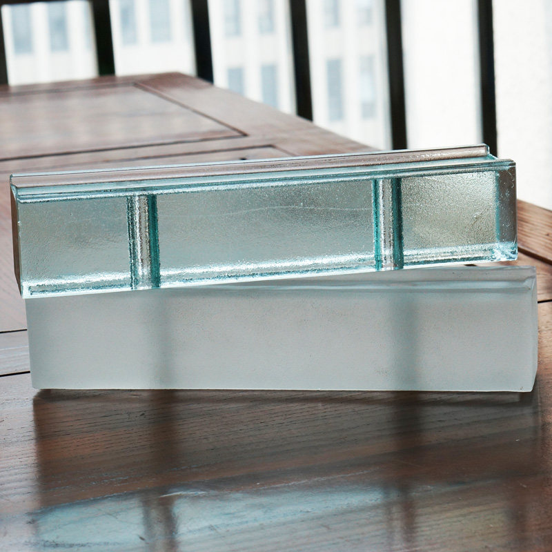 Solid glass brick Crystal brick Powder room partition square decorative brick Hotel bar translucent background wall Exterior wall