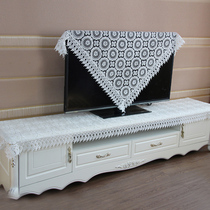 European coffee table TV cabinet tablecloth lace fabric rectangular modern simple living room tablecloth cloth cover 55 inches