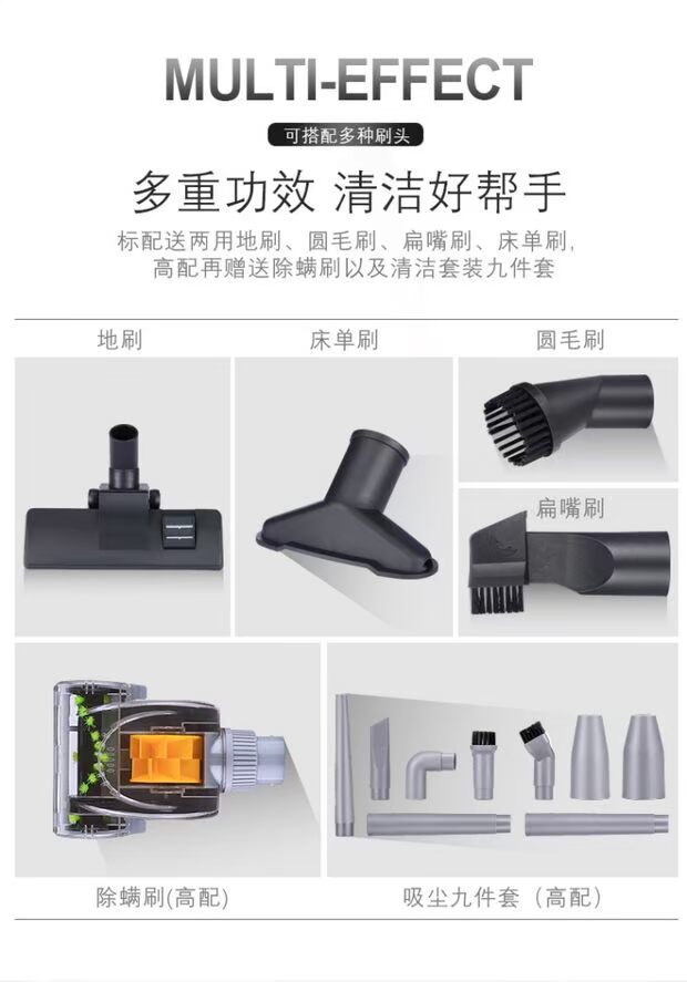 Máy hút bụi gia đình cầm tay loại thảm câm ngoài mites nhỏ mini máy hút bụi mạnh mẽ công suất cao - Máy hút bụi robot hút bụi frico vc145