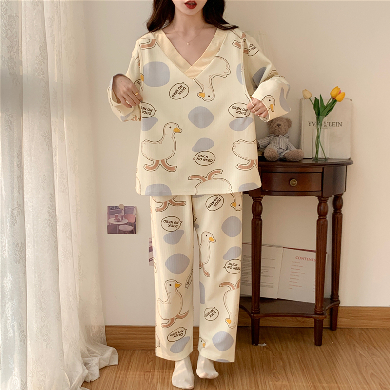 Plus Size 200-300 Jin Postpartum Clothing, Summer Thin Maternity Nursing Pajamas, Extra Large Modal Postpartum Summer Wear