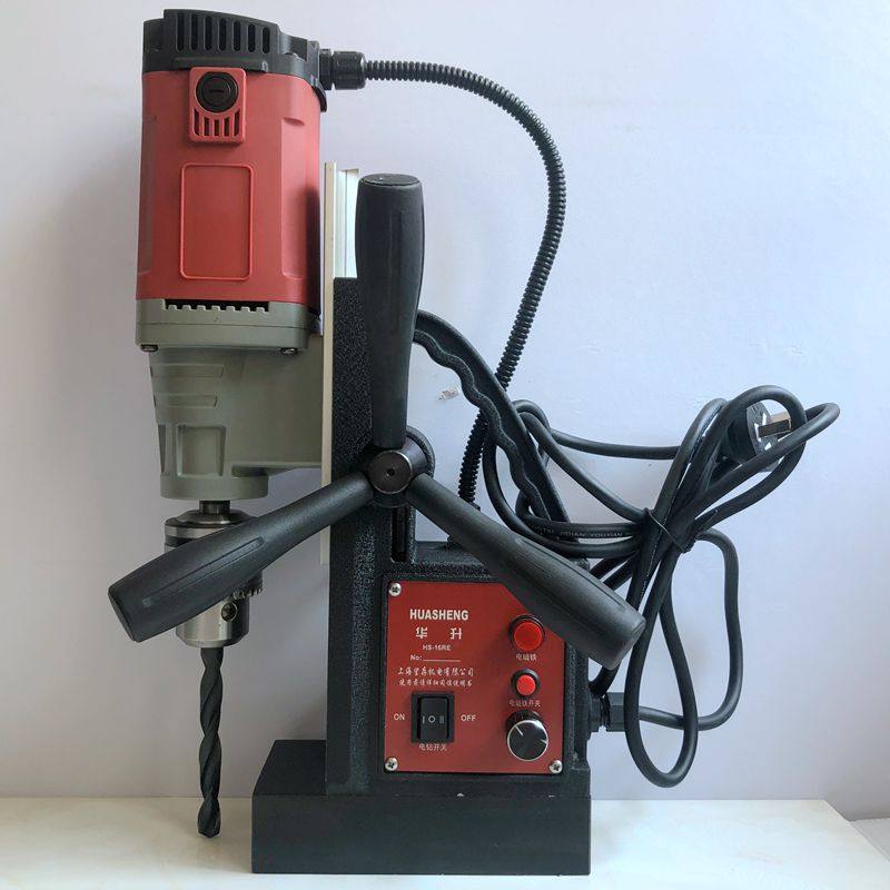 HS16RE magnetic drill, poleless speed regulation, forward and reverse can be tapped magnetic seat drill magnet drill suction iron drill suction drill