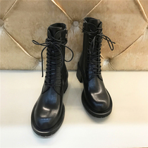 Womens shoes rough and British style womens black