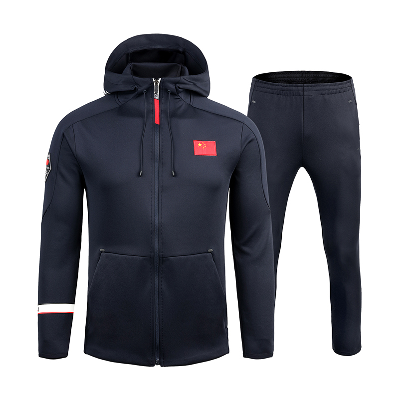National team sportswear suit hooded men's and women's Chinese team taekwondo martial arts training coach clothing national flag national clothing