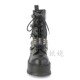 American Demonia 5.1cm matte thick-soled boots lace-up belt buckle short boots metal rivet ເກີບຜູ້ຍິງ