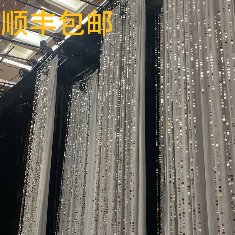 2cm 2+3 Silver and Gold Sequin Curtain Wedding Props Decoration Sequin String Shopping Mall Decoration Stage Wedding Hanging Curtain 2cm 2+3 Silver and Gold Sequin Curtain Wedding Props Decoration Sequin String Shopping Mall Decoration Stage Wedding Hanging Curtain