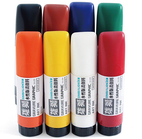 Lion SIMBALION water-based printmaking ink pigment printmaking pigment black white 230ML8 color selection