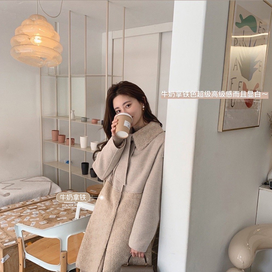 Golden Mushroom (Old Time Bow Tie) Double Wool Coat