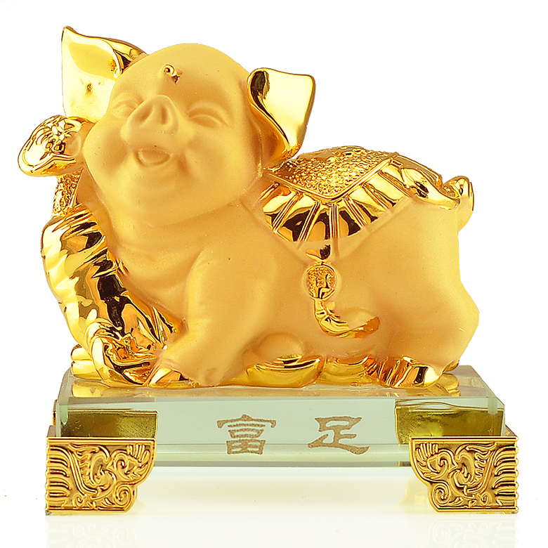 Lucky 12 Zodiac đồ trang trí bộ đầy đủ của 12 con chuột hoàng đạo, gia súc, thỏ, thỏ, rắn, ngựa, khỉ, gà, lợn, lợn, hàng thủ công