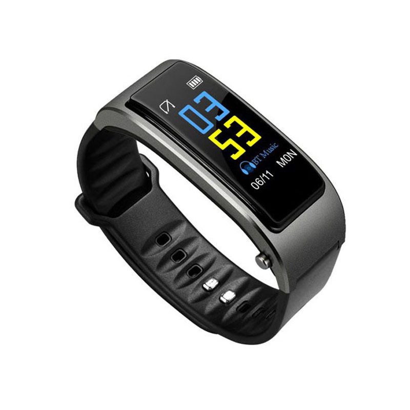 Hand broken wrist bluetooth earphone with single ear watch on hand can call sports bracelet can listen to music